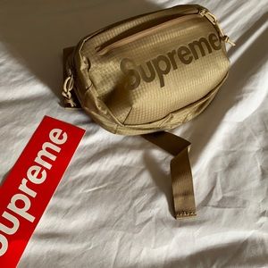 Supreme Waist Bag + Box Logo Sticker - Tan